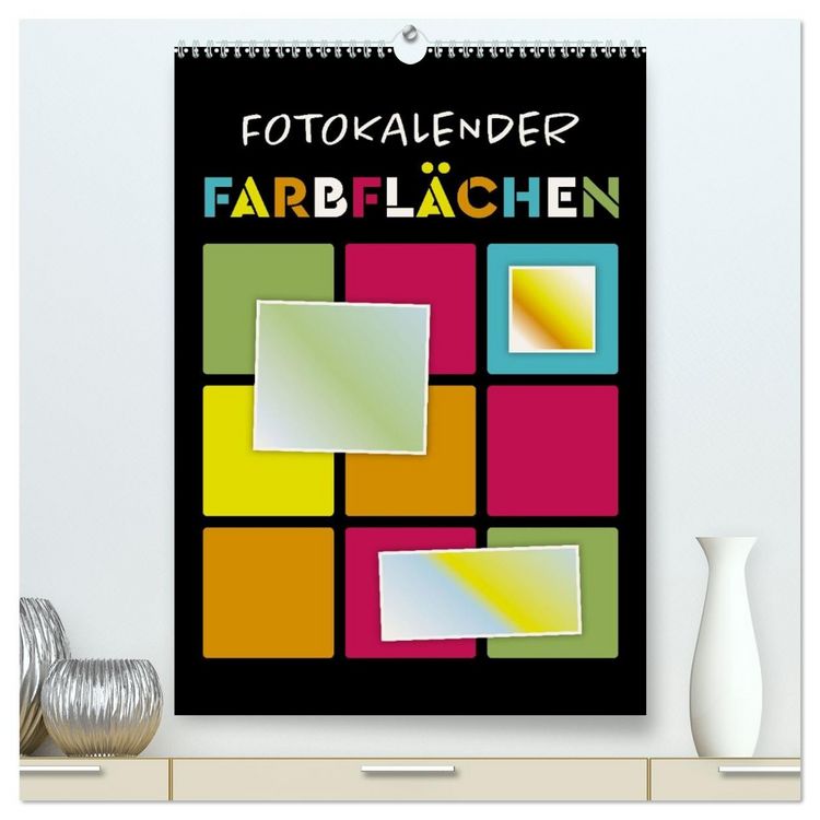Produktbild: Fotokalender FARBFL&Auml;CHEN (hochwertiger Premium Wandkalender 2027 DIN A2 hoch), Kunstdruck in Hochglanz