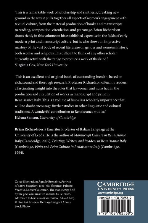 Produktbild: Women and the Circulation of Texts in Renaissance Italy