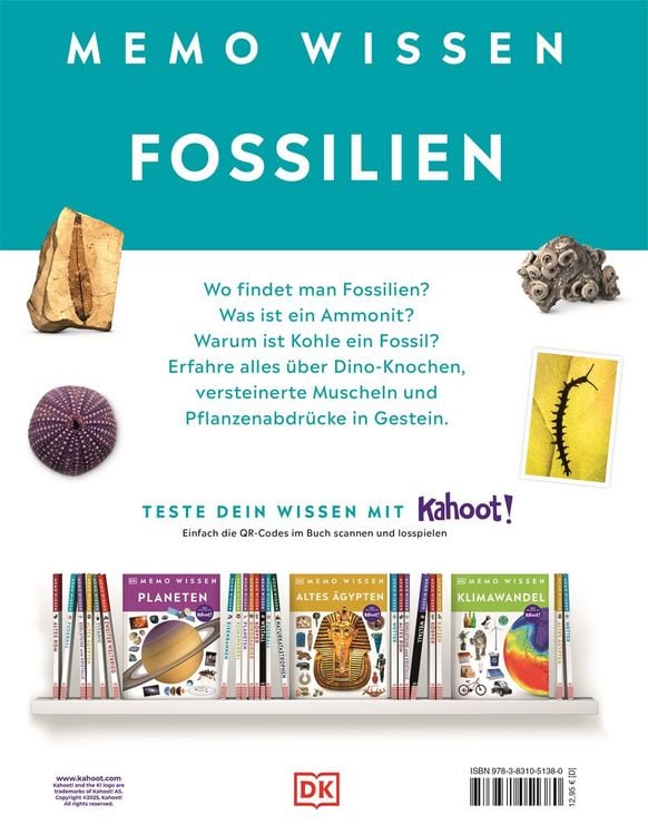 Produktbild: Memo Wissen. Fossilien