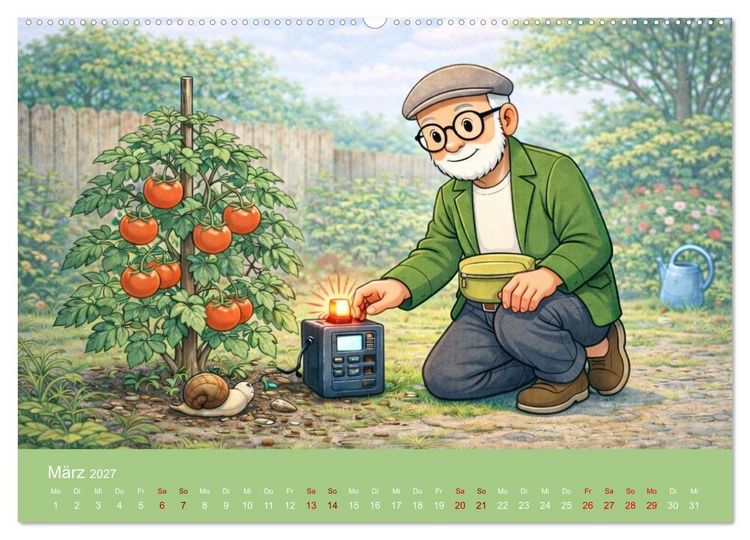 Produktbild: Opa Edition - Pragmatisch ans Werk (Wandkalender 2027 DIN A2 quer), CALVENDO Monatskalender