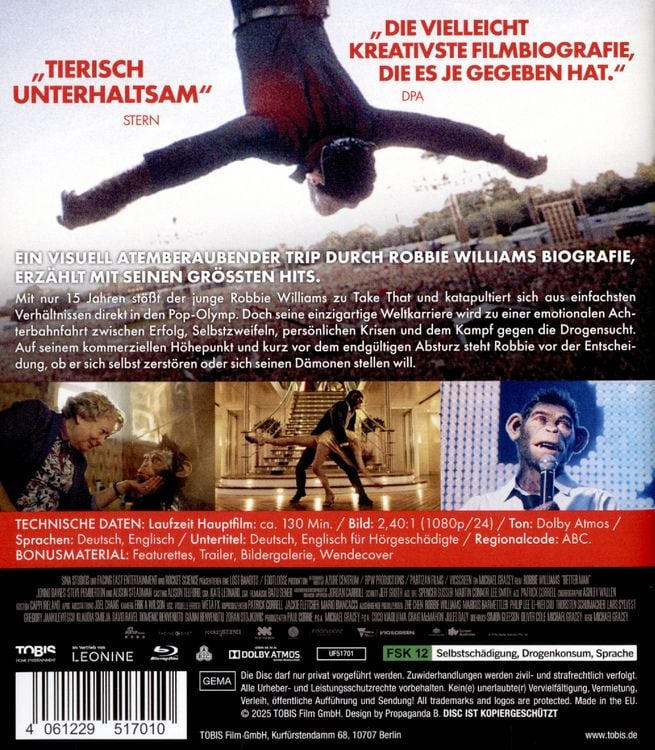 Produktbild: Better Man - Die Robbie Williams Story