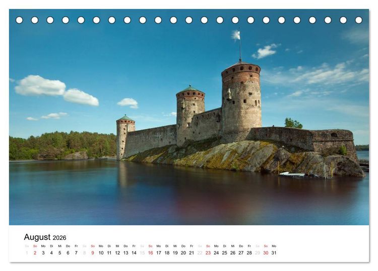 Produktbild: Finnland: Land der 1000 Seen (Tischkalender 2026 DIN A5 quer), CALVENDO Monatskalender