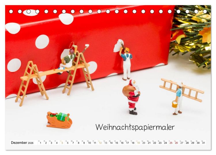 Produktbild: Uhraufzieher ... und andere Mini-Welten (Tischkalender 2026 DIN A5 quer), CALVENDO Monatskalender