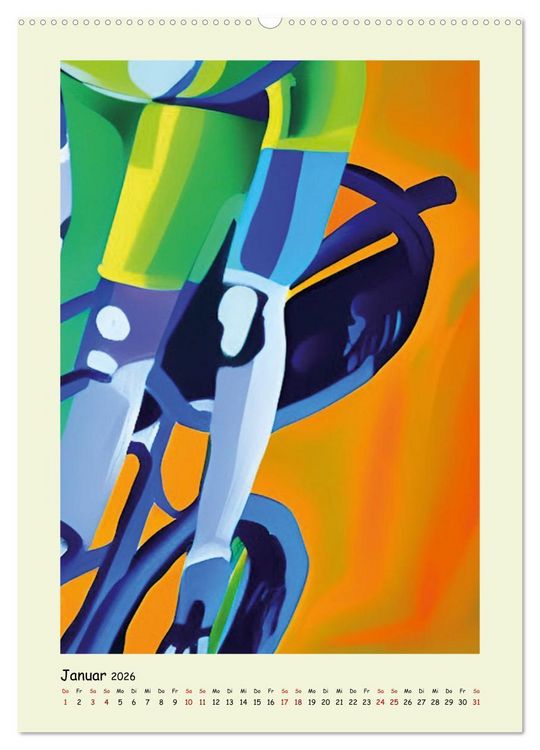 Produktbild: Geliebter Radsport (Wandkalender 2026 DIN A2 hoch), CALVENDO Monatskalender