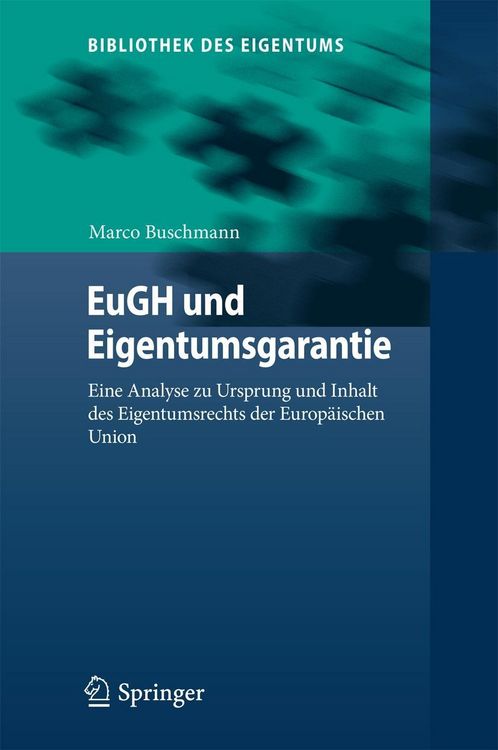 Produktbild: EuGH und Eigentumsgarantie