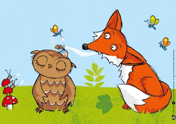 Produktbild: Die Eule mit der Beule. Kamishibai Bildkartenset