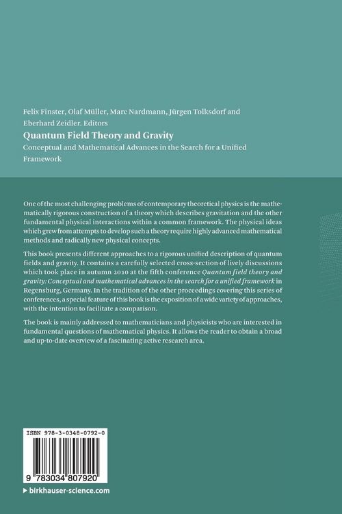 Produktbild: Quantum Field Theory and Gravity