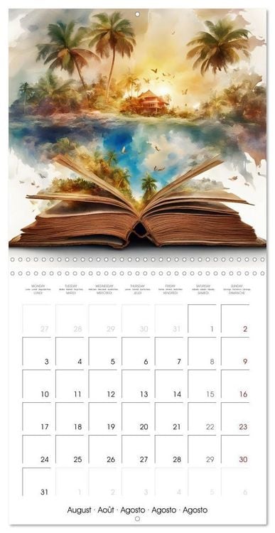 Produktbild: Fantastic surreal book worlds (Wall Calendar 2026 12 &times; 12 Inch) CALVENDO 12 Month Wall Calendar