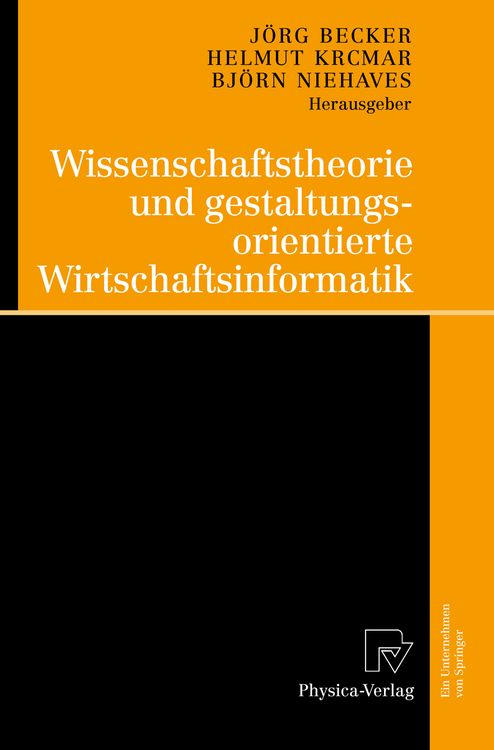 Produktbild: Wissenschaftstheorie und gestaltungsorientierte Wirtschaftsinformatik