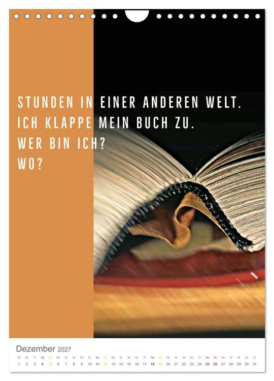 Produktbild: Tagesfarben - Poesie in Wort und Bild (Wandkalender 2027 DIN A4 hoch), CALVENDO Monatskalender