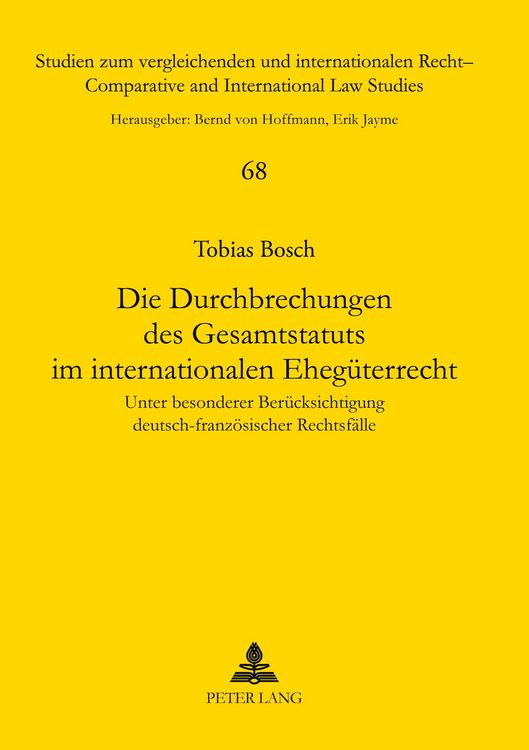Produktbild: Die Durchbrechungen des Gesamtstatuts im internationalen Eheg&uuml;terrecht
