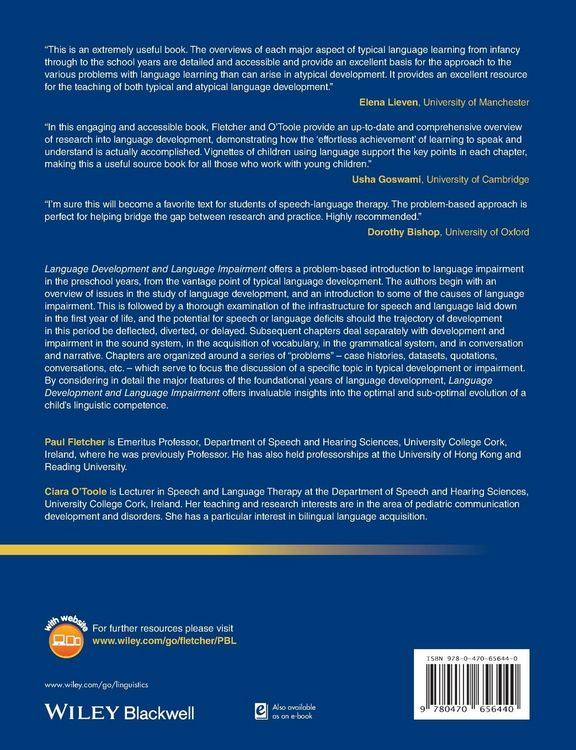 Produktbild: Language Development and Language Impairment