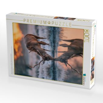 Produktbild: CALVENDO Puzzle Zwischen Schneeflocken und Stille schl&auml;gt das Herz des Winters | 1000 Teile Lege-Gr&ouml;&szlig;e 64x48cm Foto-Puzzle f&uuml;r gl&uuml;ckliche Stunden