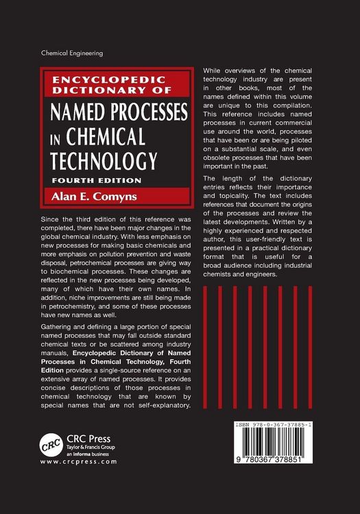 Produktbild: Encyclopedic Dictionary of Named Processes in Chemical Technology