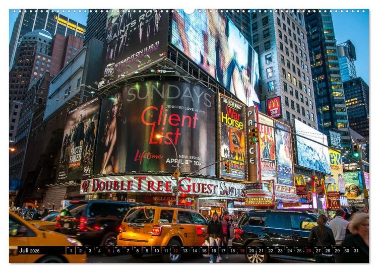 Produktbild: New York City - Zwischen Hudson und East River (Wandkalender 2026 DIN A2 quer), CALVENDO Monatskalender
