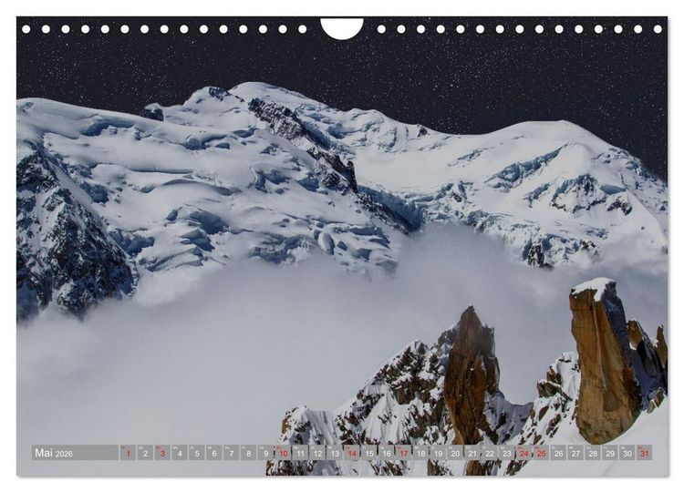 Produktbild: Mont Blanc - Krone der Alpen (Wandkalender 2026 DIN A4 quer), CALVENDO Monatskalender