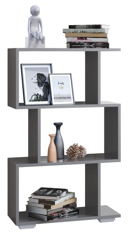Produktbild: Holz Raumteiler Stand Regal Deko B&uuml;cher Palusa M