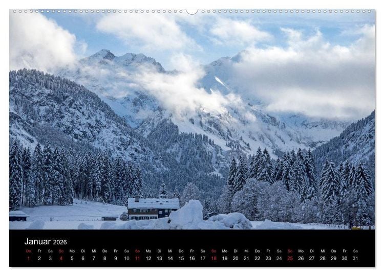 Produktbild: Allg&auml;uer Impressionen (Wandkalender 2026 DIN A2 quer), CALVENDO Monatskalender