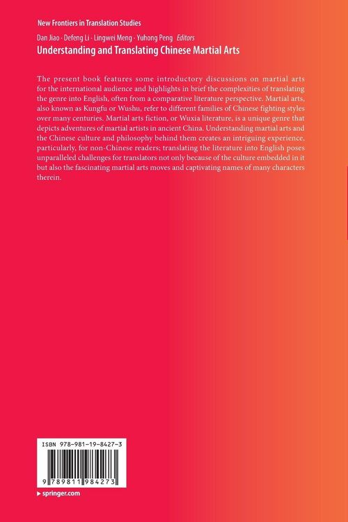 Produktbild: Understanding and Translating Chinese Martial Arts