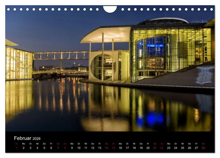 Produktbild: Eine Reise durch Berlin bei Nacht (Wandkalender 2026 DIN A4 quer), CALVENDO Monatskalender