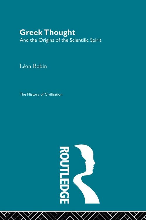 Produktbild: Greek Thought and the Origins of the Scientific Spirit