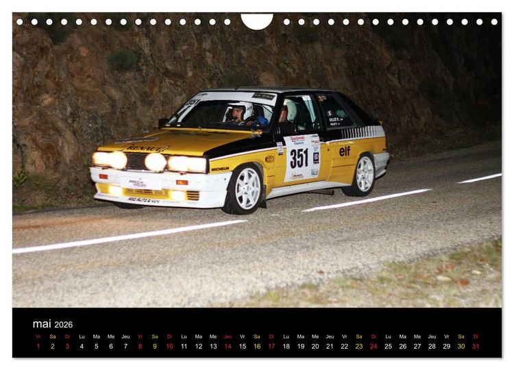 Produktbild: Rallye Vieilles Voitures (Calendrier mural 2026 DIN A4 vertical), CALVENDO calendrier mensuel