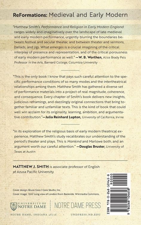 Produktbild: Performance and Religion in Early Modern England
