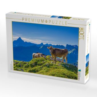 Produktbild: CALVENDO Puzzle Allg&auml;uer Braunvieh | 1000 Teile Lege-Gr&ouml;&szlig;e 64x48cm Foto-Puzzle f&uuml;r gl&uuml;ckliche Stunden