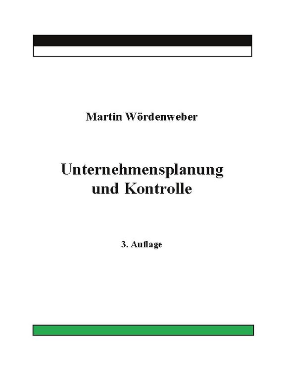 Produktbild: Unternehmensplanung und Kontrolle