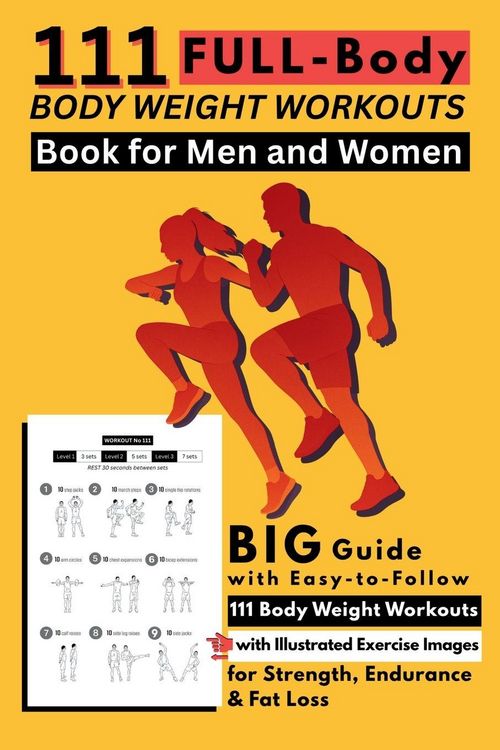 Produktbild: 111 Full-Body Body Weight Workouts Book for Men and Women