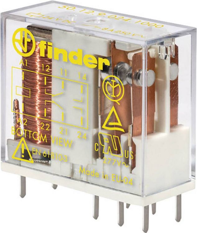 Produktbild: Finder 50.12.9.012.1000 Printrelais 12 V/DC 8A 2 Wechsler 1St.