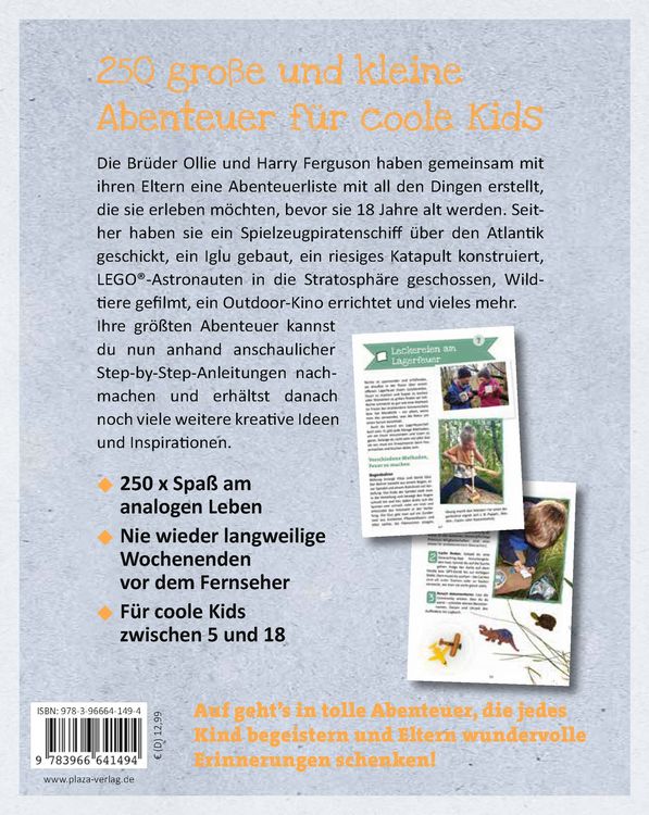 Produktbild: Die Adventure-Bucket-List f&uuml;r coole Kids
