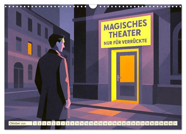 Produktbild: Hermann Hesse. Sein Leben, seine Werke (Wandkalender 2026 DIN A3 quer), CALVENDO Monatskalender