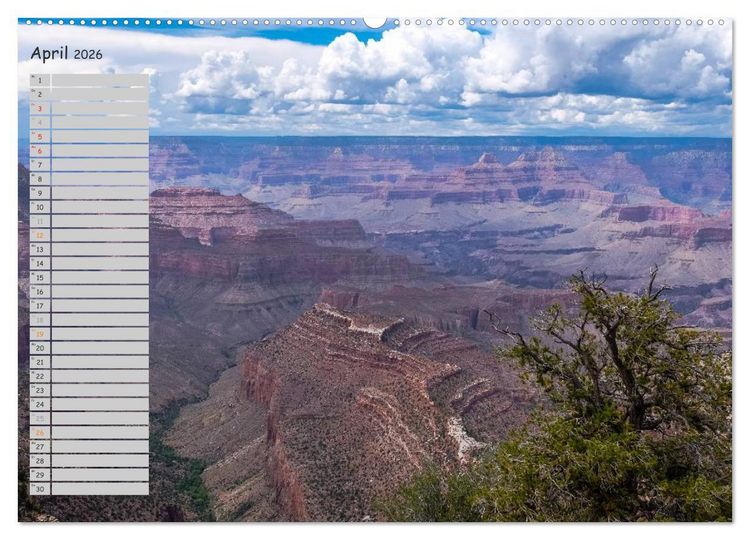 Produktbild: Die Canyons der USA (Wandkalender 2026 DIN A2 quer), CALVENDO Monatskalender