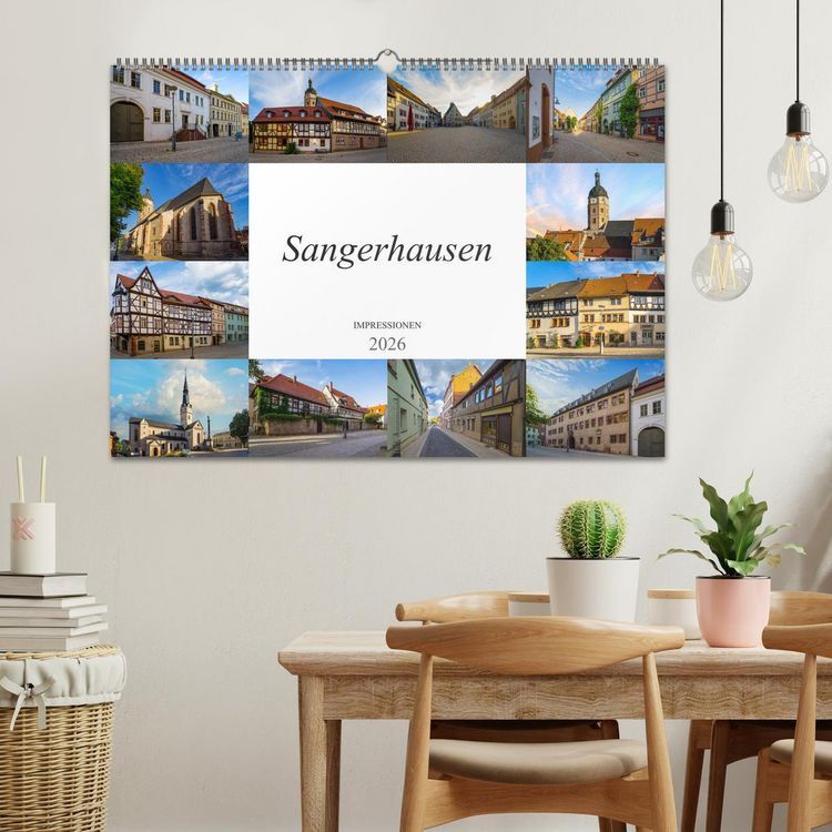 Produktbild: Sangerhausen Impressionen (Wandkalender 2026 DIN A2 quer), CALVENDO Monatskalender