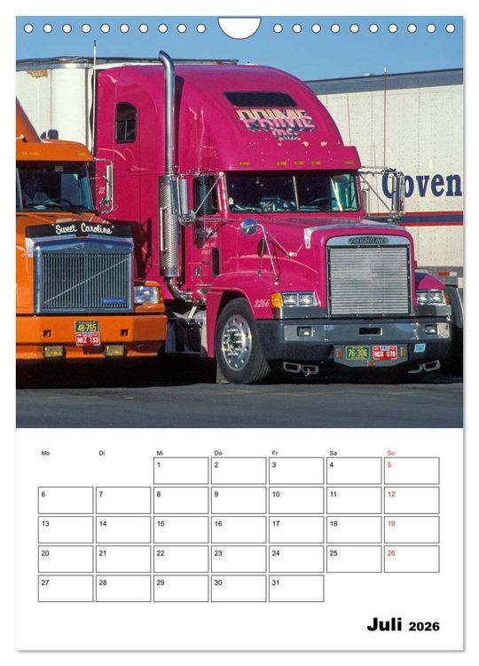 Produktbild: US-Trucks ... unterwegs im amerikanischen Westen - Monatsplaner (Wandkalender 2026 DIN A4 hoch), CALVENDO Monatskalender