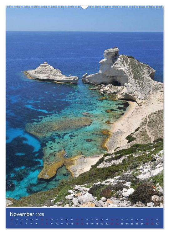 Produktbild: Korsika - Felsen und Meer (Wandkalender 2026 DIN A2 hoch), CALVENDO Monatskalender