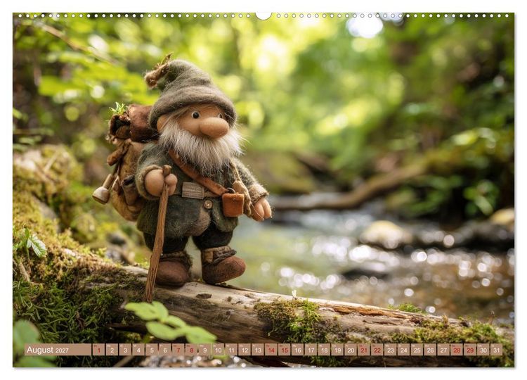 Produktbild: Wichtelgl&uuml;ck zwischen Wald und Wiese (Wandkalender 2027 DIN A2 quer), CALVENDO Monatskalender