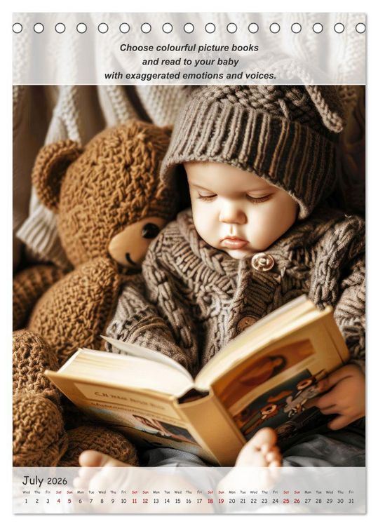 Produktbild: No more boredom for your baby (Desk Calendar 2026 DIN A5 portrait), CALVENDO 12 Month DeskCalendar