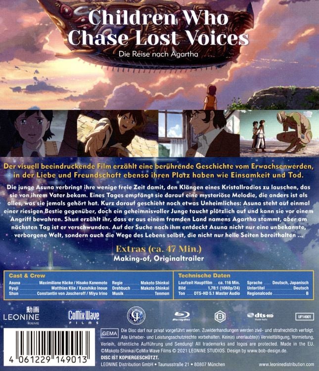 その他 Children who chase lost voices - DVD [Import allemand] tf8su2k Children who chase lost voices - DVD [Import allemand