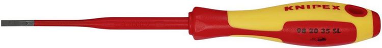 Produktbild: Knipex Slim Schlitz-Schraubendreher Klingenl&auml;nge: 100mm