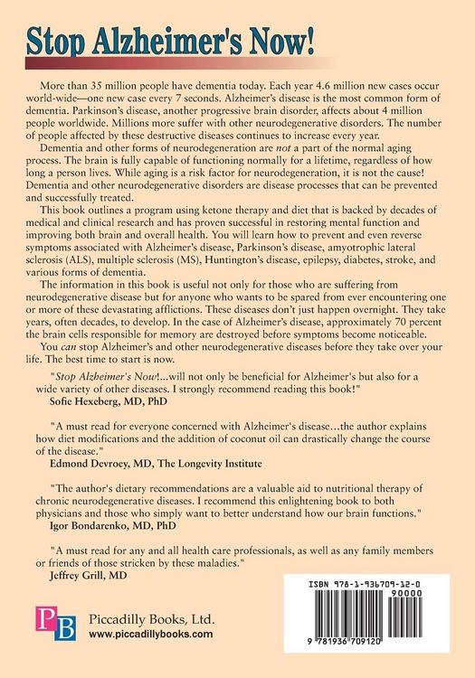 Produktbild: Stop Alzheimer's Now, Second Edition