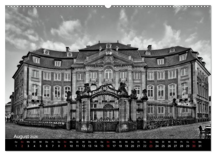 Produktbild: M&uuml;nster in schwarz-wei&szlig; gesehen (hochwertiger Premium Wandkalender 2026 DIN A2 quer), Kunstdruck in Hochglanz