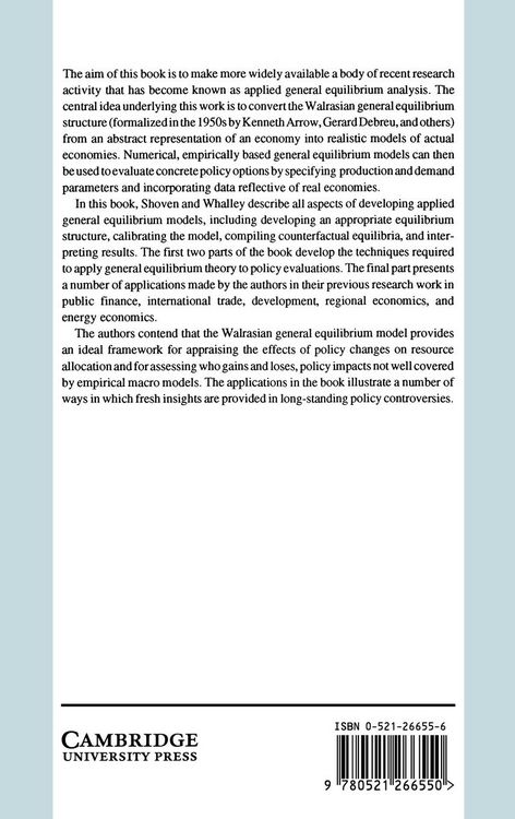 Produktbild: Applying General Equilibrium