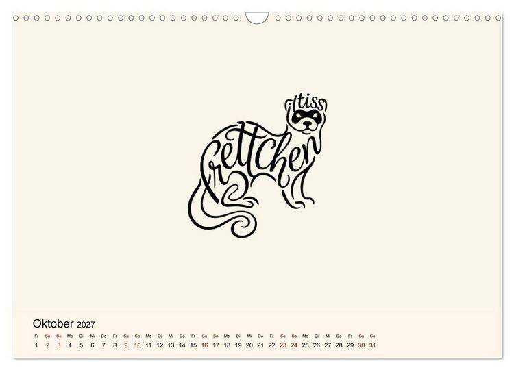 Produktbild: Buchstabentiere (Wandkalender 2027 DIN A3 quer), CALVENDO Monatskalender