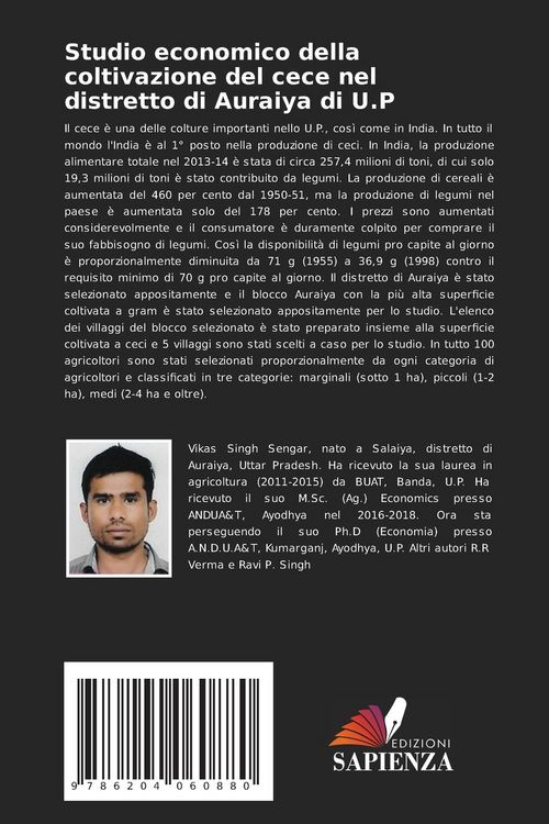 Produktbild: Studio economico della coltivazione del cece nel distretto di Auraiya di U.P