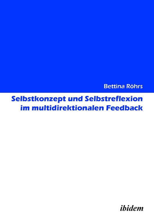 Produktbild: Selbstkonzept und Selbstreflexion im multidirektionalen Feedback