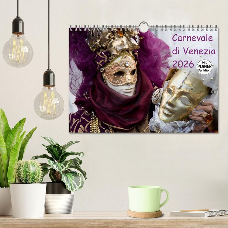 Produktbild: Carnevale di Venezia 2026 (Wandkalender 2026 DIN A4 quer), CALVENDO Monatskalender