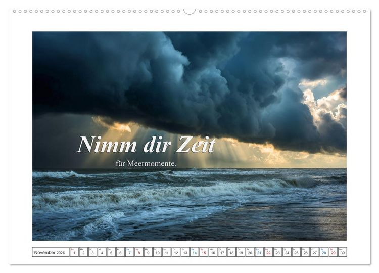 Produktbild: Frei wie das Meer (Wandkalender 2026 DIN A2 quer), CALVENDO Monatskalender