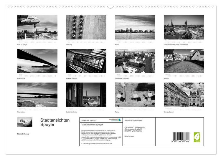 Produktbild: Stadtansichten Speyer (hochwertiger Premium Wandkalender 2026 DIN A2 quer), Kunstdruck in Hochglanz